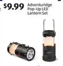 Aldi Adventuridge pop-up led lantern set offer