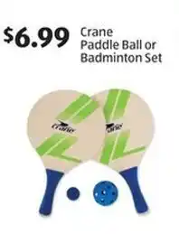 Aldi Crane paddle ball or badminton set offer