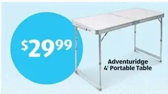 Aldi Adventuridge portable table offer