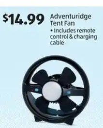 Aldi Adventuridge tent fan offer