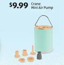 Aldi Crane mini air pump offer