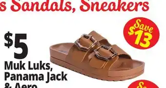 Ocean State Job Lot Muk Luks, Panama Jack & Aero offer