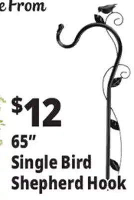 Ocean State Job Lot Wrought Iron Double Shepherd Hook 74 offer