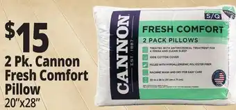 Ocean State Job Lot Cannon Fresh Comfort Bed Pillows 2 Pack offer