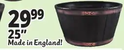 Ocean State Job Lot Whiskey Barrel Resin Planter 24.6 offer