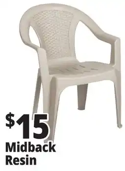 Ocean State Job Lot Midback Resin Chair offer