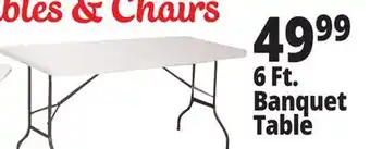 Ocean State Job Lot Enduro 6' Folding Banquet Table offer