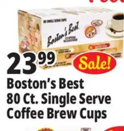 Ocean State Job Lot Boston's Best 80 Count Coffee offer
