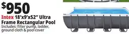 Ocean State Job Lot Intex 18' x 9' x 52 Ultra Frame Pool Set offer