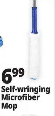 Ocean State Job Lot Gleam Self-Wringing Microfiber Mop offer