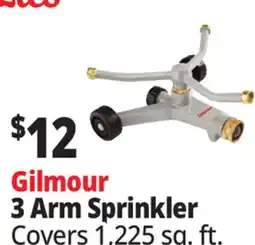 Ocean State Job Lot Gilmour 3-Arm Metal Whirling Sprinkler offer