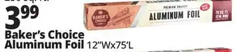 Ocean State Job Lot Baker's Choice Premium Quality Aluminum Foil 75 sq ft offer