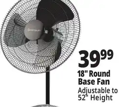 Ocean State Job Lot 18 Round Base Fan offer