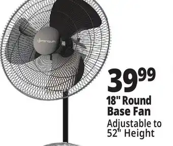 Ocean State Job Lot 18 Round Base Fan offer