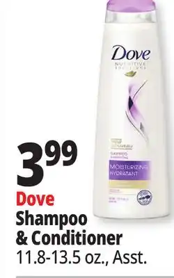 Ocean State Job Lot Dove Shampoo & Conditioner offer