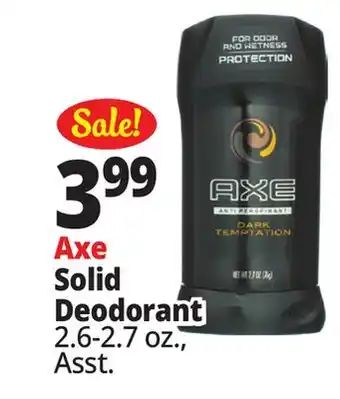 Ocean State Job Lot Axe Dark Temptation Anti-Sweat High Definition Scent Antiperspirant 2.7 oz offer