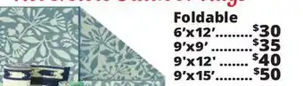 Ocean State Job Lot Foldable Reversible Outdoor Rugs offer