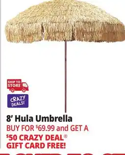 Ocean State Job Lot 8' Hula Umbrella offer