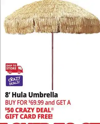 Ocean State Job Lot 8' Hula Umbrella offer
