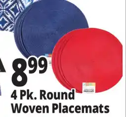 Ocean State Job Lot 4 Pk. Round Woven Placemats offer