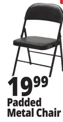 Ocean State Job Lot Padded Metal Folding Chair Black offer