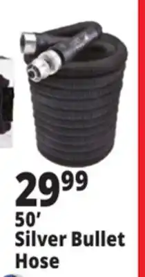 Ocean State Job Lot Pocket Hose Silver Bullet Garden Hose with Bonus Spray Nozzle 50' offer