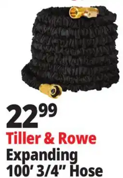Ocean State Job Lot Tiller & Rowe 3/4 Expanding Garden Hose 100' offer