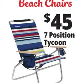 Ocean State Job Lot 7-Position Copa Hi-Back Big Tycoon Beach Chair offer
