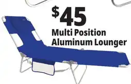Ocean State Job Lot Multi Position Aluminum Lounger offer