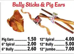Ocean State Job Lot Bully Sticks and Pig Ears offer