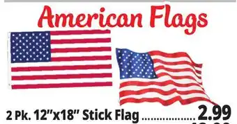 Ocean State Job Lot American Flags offer