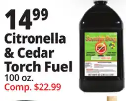 Ocean State Job Lot Citronella & Cedar Torch Fuel offer