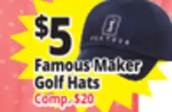 Ocean State Job Lot Famous Maker Golf Hats offer