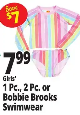 Ocean State Job Lot Girls' 1 Pc., 2 Pc. or Bobbie Brooks Swimwear offer