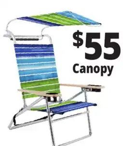 Ocean State Job Lot Canopy Beach Chair offer