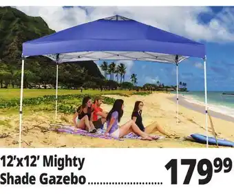 Ocean State Job Lot Mighty Shade 12' x 12' One-Touch Pop-Up Gazebo offer