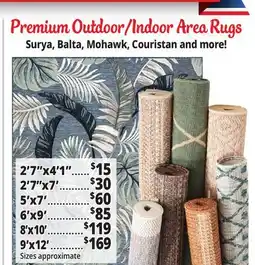 Ocean State Job Lot Premium Outdoor/Indoor Area Rugs offer