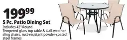 Ocean State Job Lot 5 Pc. Patio Dining Set offer