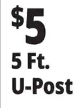 Ocean State Job Lot 5 Ft. U-Post offer