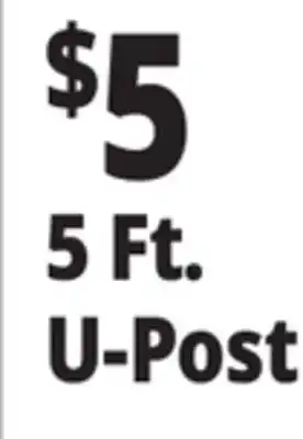 Ocean State Job Lot 5 Ft. U-Post offer