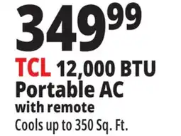 Ocean State Job Lot TCL Smart Portable Air Conditioner offer