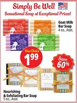 Ocean State Job Lot Simply Be Well Sensational Soap at Exceptional Price! offer