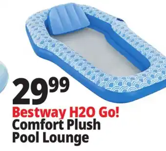 Ocean State Job Lot Bestway H2O Go! Comfort Plush Pool Lounge offer