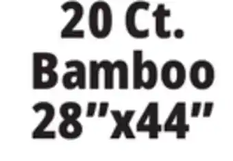 Ocean State Job Lot 20 Ct. Bamboo 28x44 offer