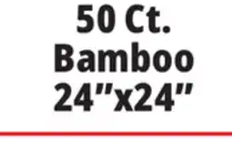 Ocean State Job Lot 50 Ct. Bamboo 24x24 offer