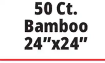 Ocean State Job Lot 50 Ct. Bamboo 24x24 offer