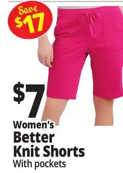 Ocean State Job Lot Women's Better Knit Shorts offer