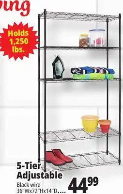 Ocean State Job Lot 5-Tier Household Wire Shelving offer