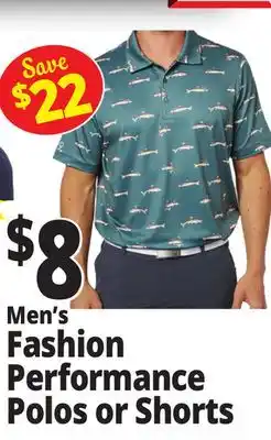 Ocean State Job Lot Men's Fashion Performance Polos or Shorts offer