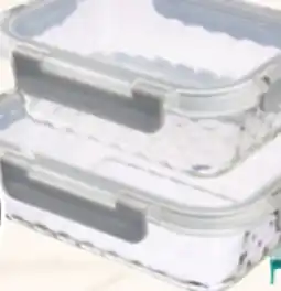 Ocean State Job Lot 2 Pk. Rectangle Glass Container offer